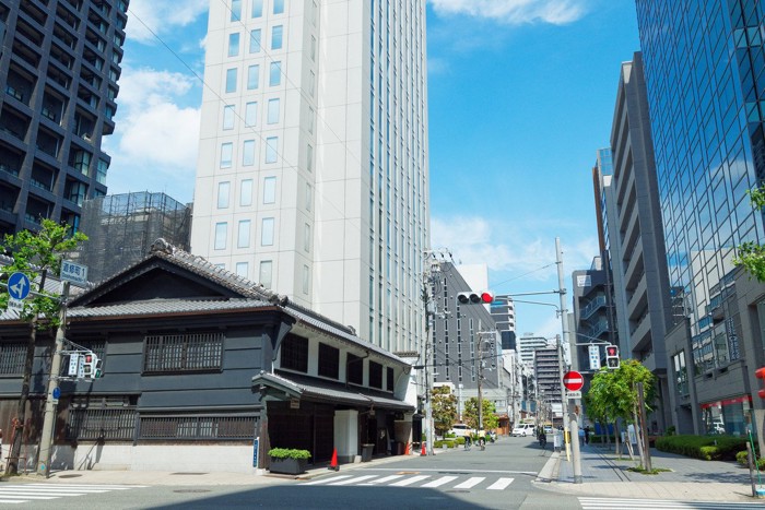 少彦名神社の近くの通り