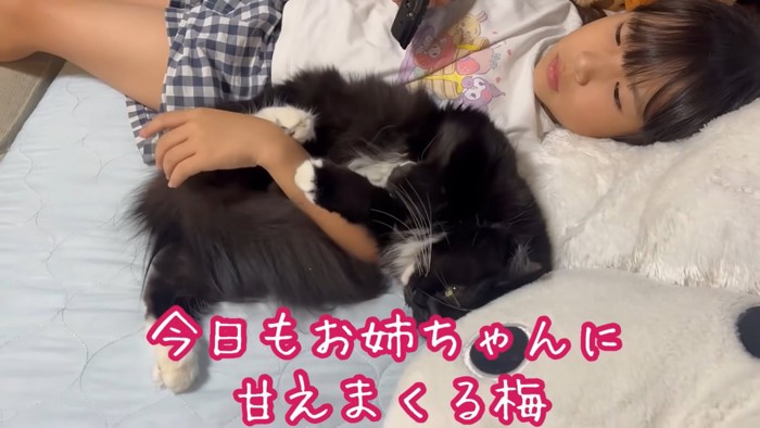 テロップ「今日もお姉ちゃんに~」