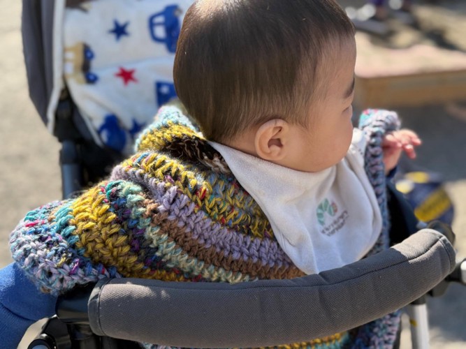 ベビーカーの赤ちゃん