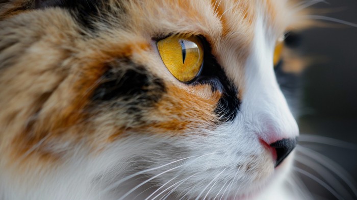 そっぽを向く猫