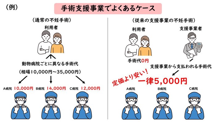 手術支援事業でよくあるケース