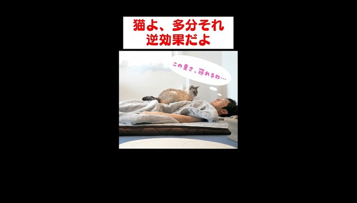 この重さ寝れるわ…