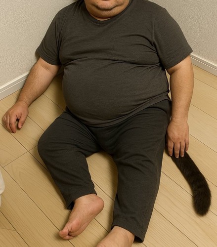 猫の擬人化画像