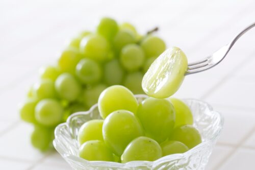 マスカットとマスカットの断面