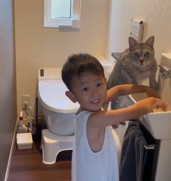笑顔の男の子