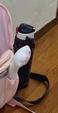 廊下に置かれた水筒