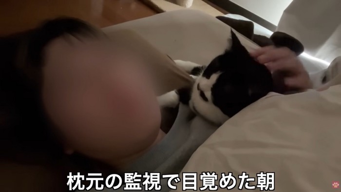 テロップ「枕元の監視で～」