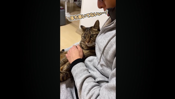 落ち着いてないぃ