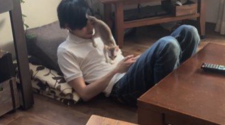 お尻を向ける猫