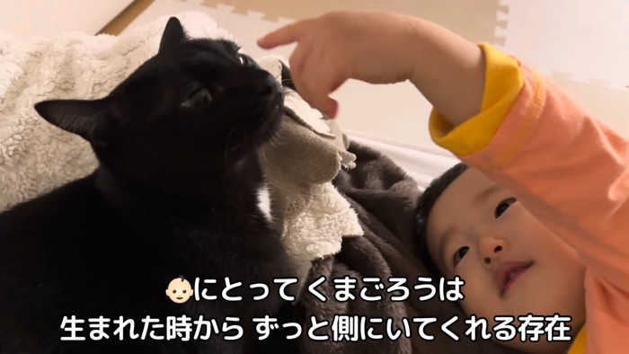 テロップ「赤ちゃん(絵文字)にとってくまごろうは~」