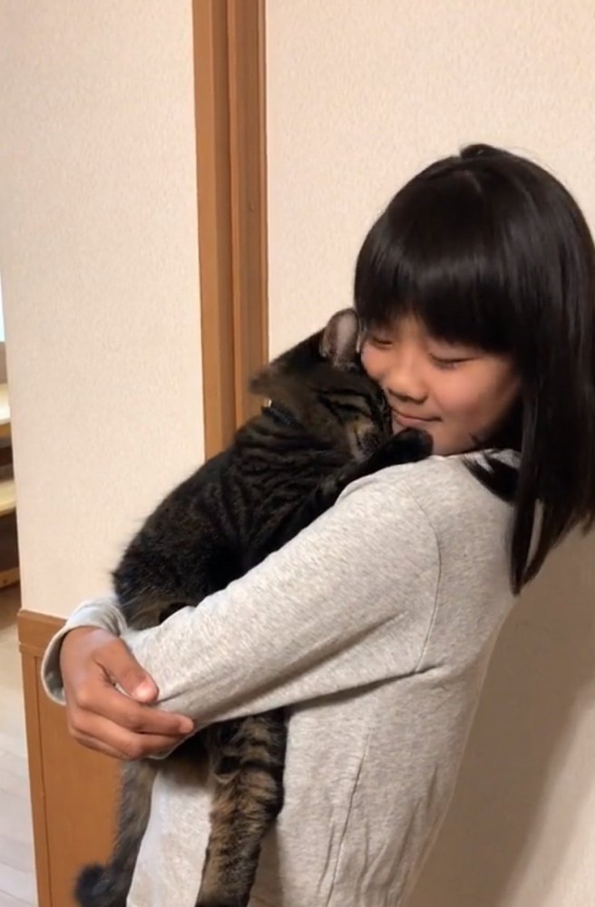 顔をすり寄せる猫3