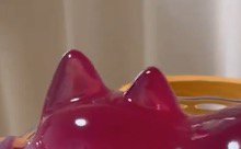 猫型ゼリーの耳