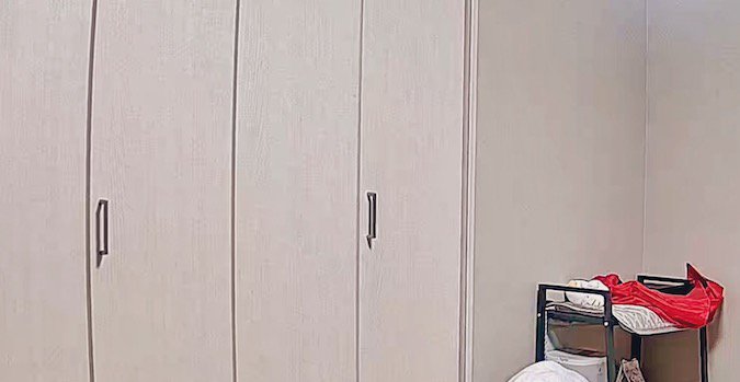 部屋の様子を映し出すペットカメラ