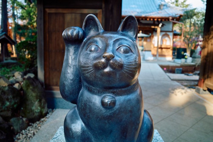 豪徳寺の招き猫