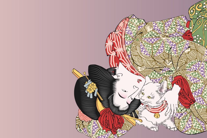 猫の江戸時代の浮世絵