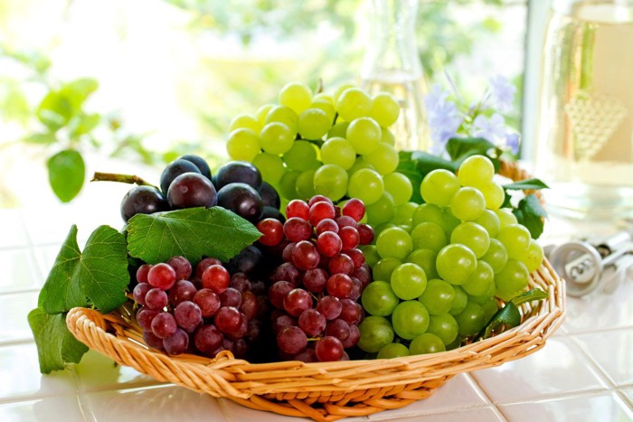 ブドウの盛り合わせ