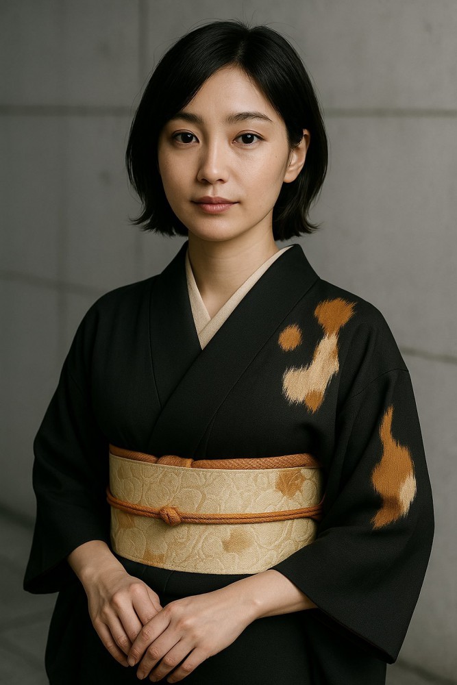 着物を着た女性のAI画像