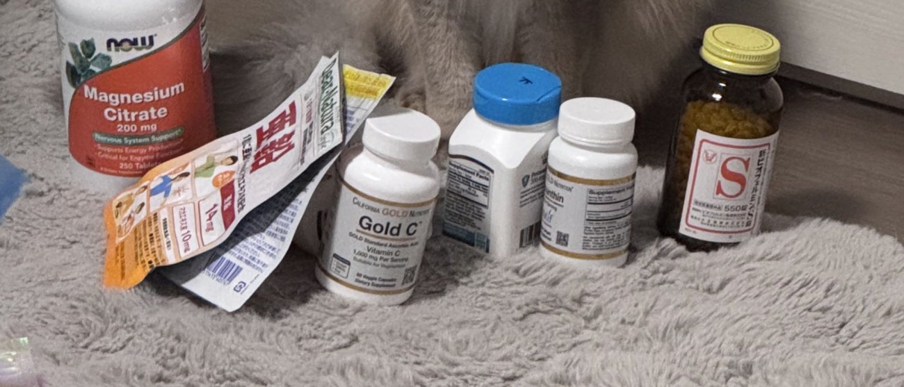 並べられたサプリメント