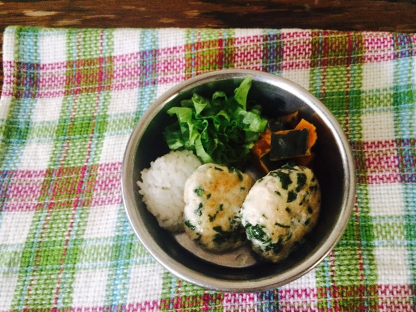 犬の手作りご飯「つくねバーグ定食」レシピ♪たまにはご褒美食！