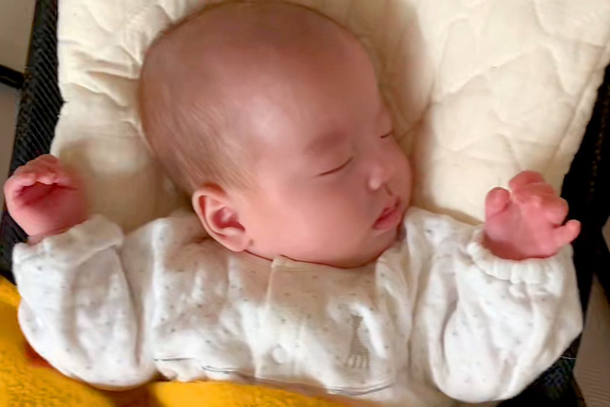 『三つ子の赤ちゃんの寝顔』を撮影していたら⋯いきなり飛び込んできた『天国のような光景』に19万再生の反響「四つ子かな？ｗ」「ほっこり」