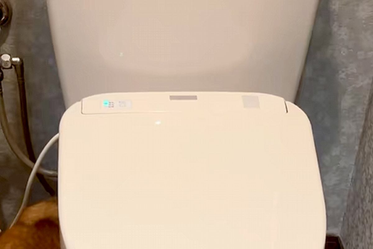 雷にビビり、トイレに逃げ込んだ犬→『なかなか出てこないな』と見に行ったら…まさかの光景が201万再生「可愛すぎてむり」「すっぽりで草」