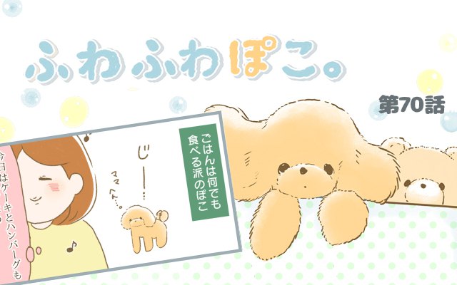 ふわふわぽこ。【第70話】「特別なごはん」