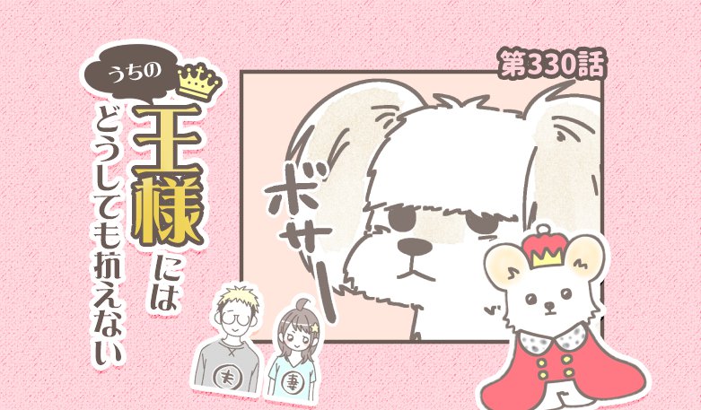 うちの王様にはどうしても抗えない【第330話】「ポツン鼻」