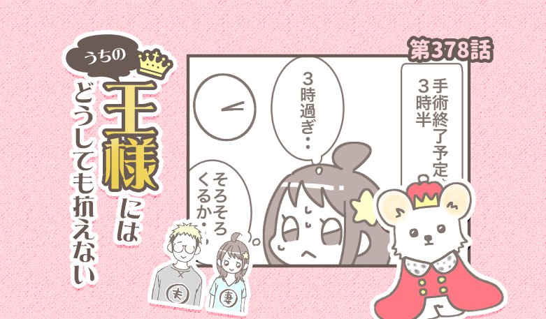 うちの王様にはどうしても抗えない【第378話】「バンビ闘病記・手術②」
