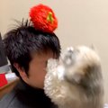 お父さんがふざけて…