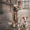 他の犬と愛犬、一緒…