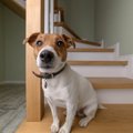 犬が急に階段を上ら…