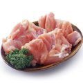 犬に鶏肉を食べさせ…