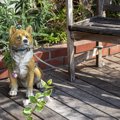 『犬の置物』を玄関…