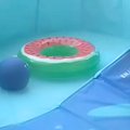 プールの水をすべて…