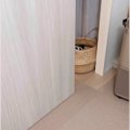 ドアから出てくる犬→…