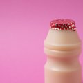 犬にヤクルトを飲ま…