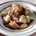 【わんちゃんごはん】ほくほくうまみたっぷり『鮭と里芋のきのこスープ』のレシピ