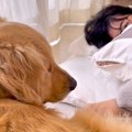 高熱で寝込む女の子→…