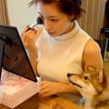 メイクをしていたら…