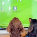 テレビでサッカーワ…