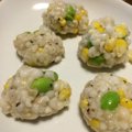 ハトムギと夏野菜だんご