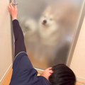 息子が帰宅後、ドア…