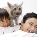 犬が背中や肩に乗っ…