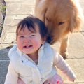 大型犬が『赤ちゃん…