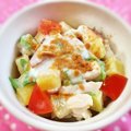 りんごと温野菜のヨーグルト和えサラダ♪ワンちゃんご飯