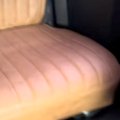 車の後部座席に大型…
