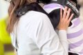 病院で怖がる大型犬→…の画像