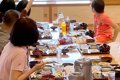 民宿で朝食を食べて…の画像