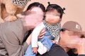 家族でそろって記念…の画像