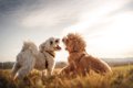 犬が『他の犬に吠え…の画像